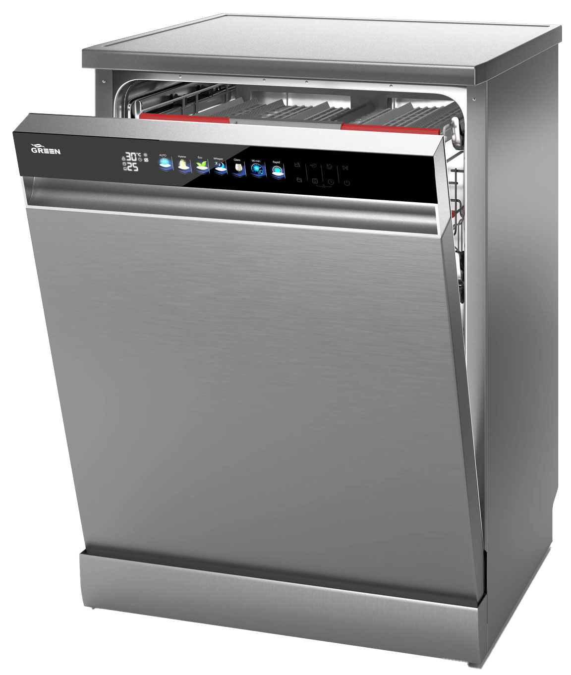 ماشین ظرفشویی ۱۶ نفره GDW1616A-W گرین - تصویر 3